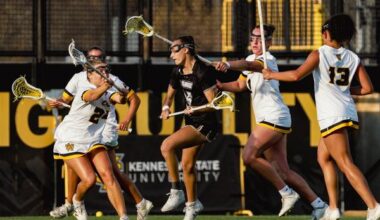 Lacrosse Falls at Queens on Saturday