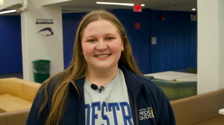 Sabrina Knipe has been a student tour guide at Hofstra...