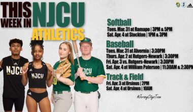This Week in #NJCU Athletics: March 31-April 5