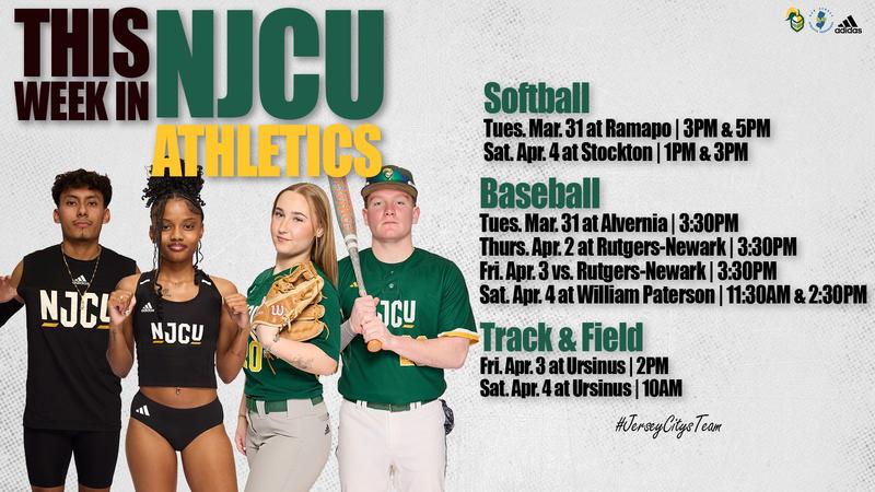 This Week in #NJCU Athletics: March 31-April 5