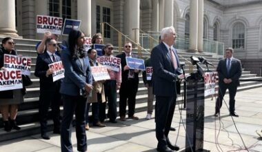 Blakeman stops by City Hall to tout affordability