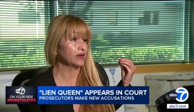 Woman accused of filing fraudulent multimillion-dollar liens appears in LA court, pleads not guilty