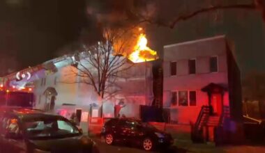 Firefighter injured while battling building construction site fire in Glendale, Queens