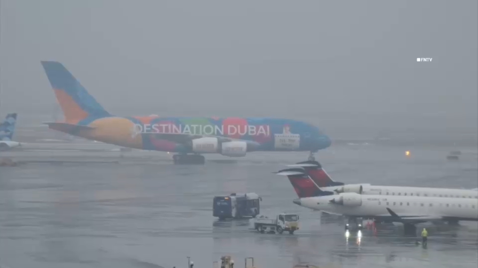 First direct commercial flight from UAE lands safely at JFK airport in NYC amid Iran war