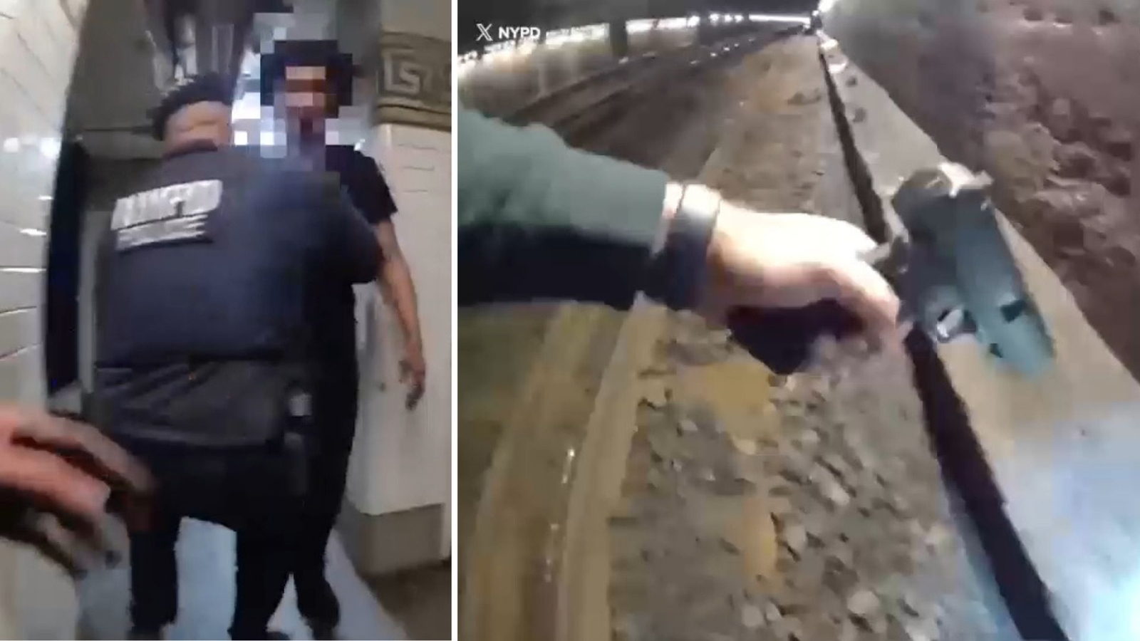 Inwood subway police chase: 15-year-old boy arrested after trespassing onto train tracks with loaded firearm in Manhattan