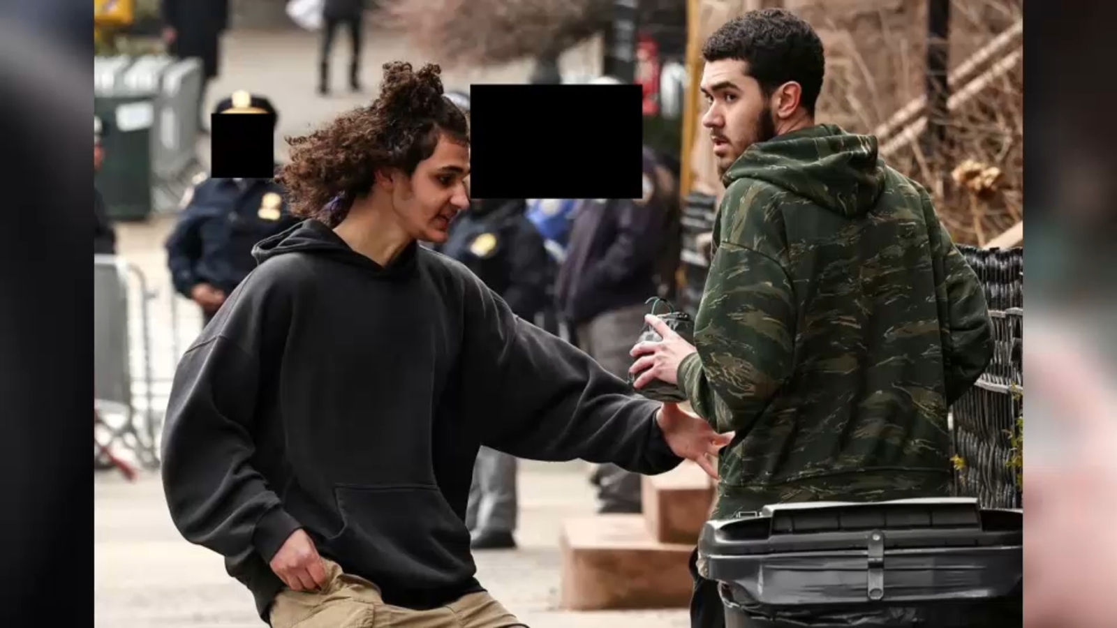 Explosives thrown during protest near Gracie Mansion in NYC investigated as 'ISIS-inspired terrorism'