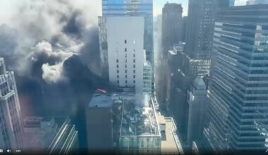 Midtown apartment fire sends smoke into the air in Manhattan, NYC