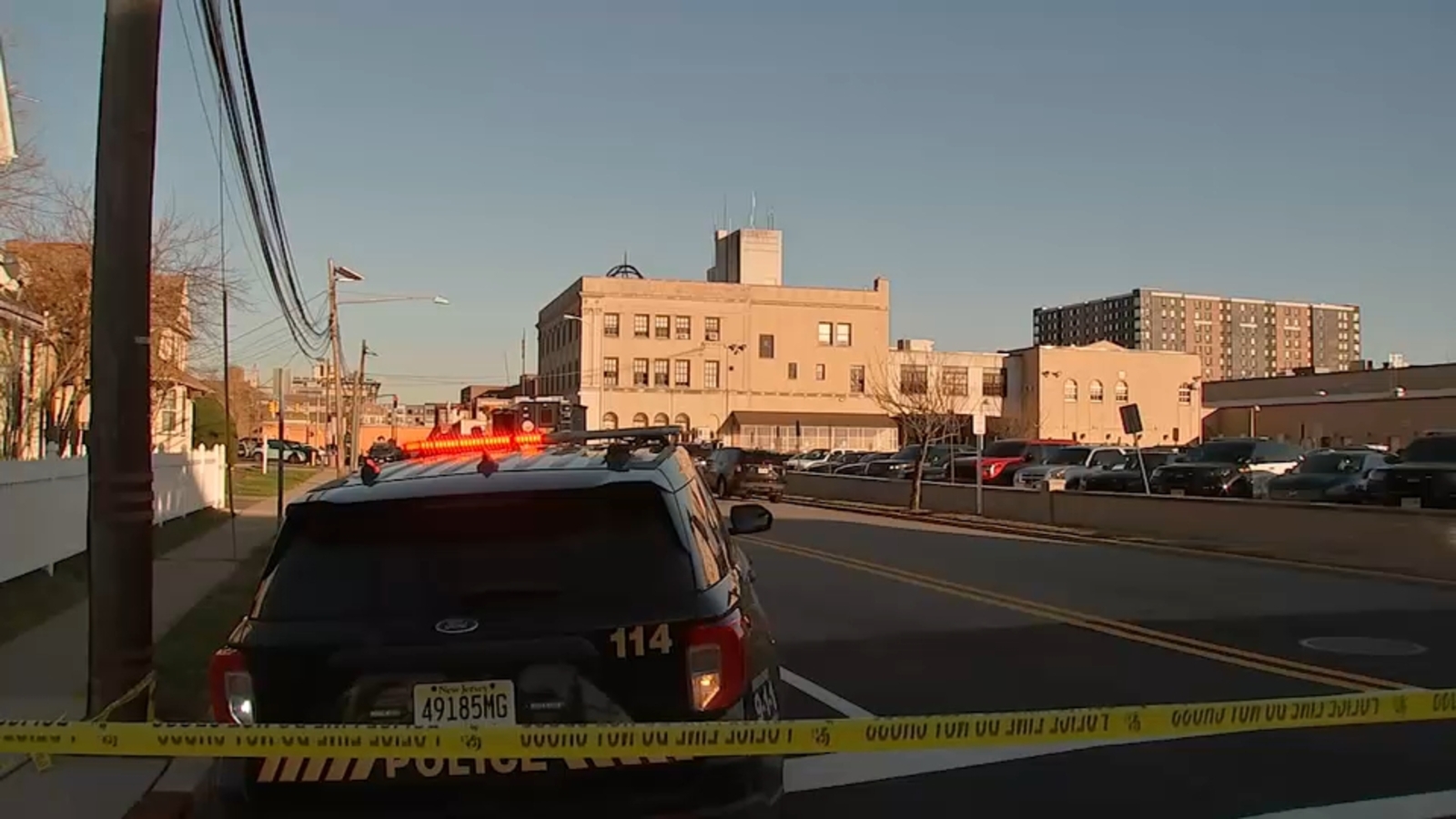 Search for suspects after teen stabbed in front of police station in Hackensack, New Jersey