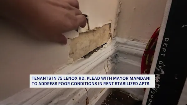 News 12 | Brooklyn | Tenants on Lenox Road plead for help from mayor, say homes have become uninhabitable