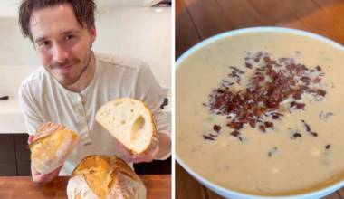 Cruz Beckham appears to mock brother Brooklyn’s cooking