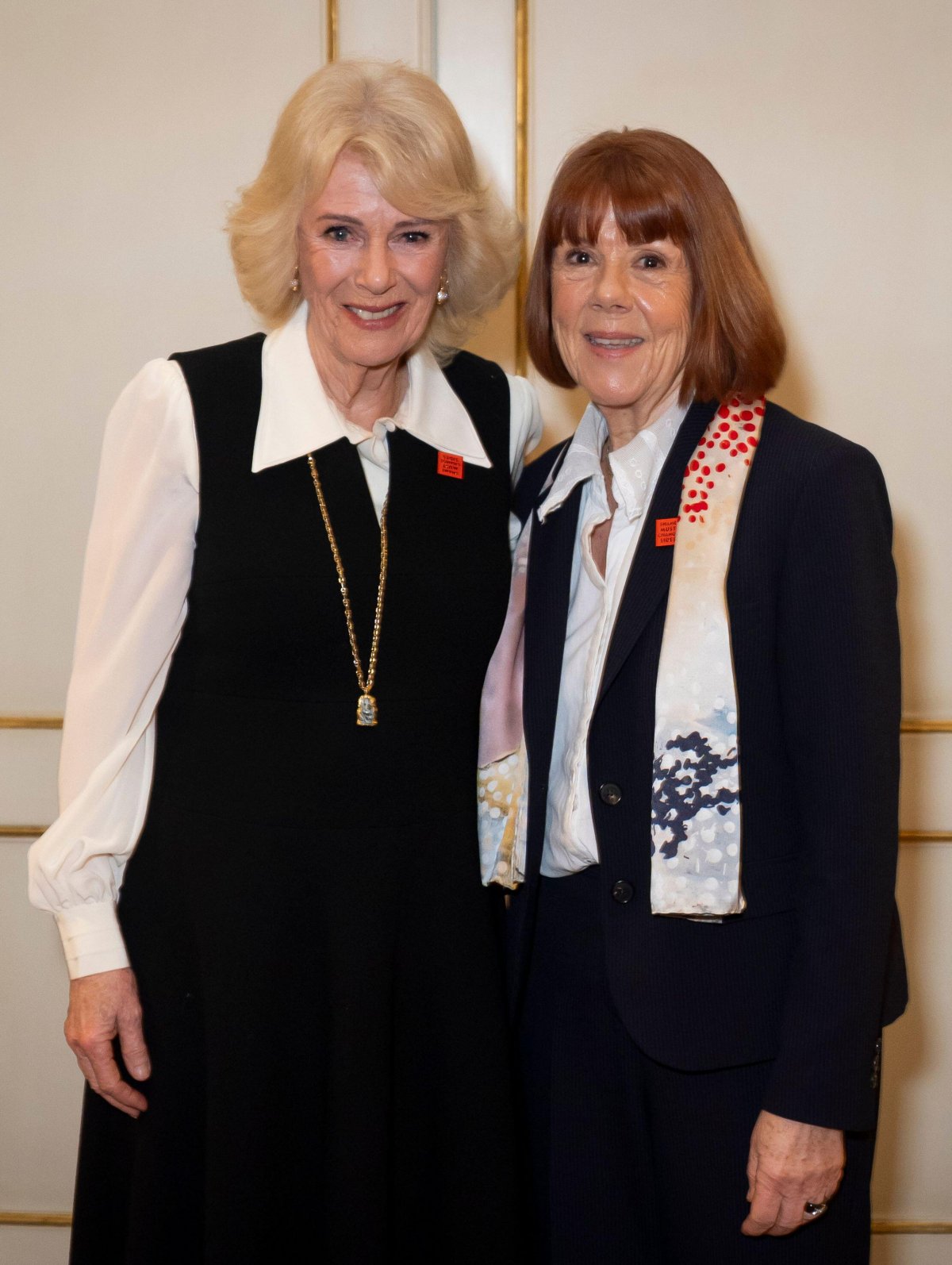 Queen Camilla and Gisèle Pelicot meet during an audience at Clarence House in London on February 23, 2026 (Aaron Chown/PA Images/Alamy)