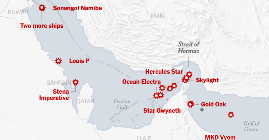 16 and Counting: Oil and Cargo Ships Are Growing Targets in War With Iran