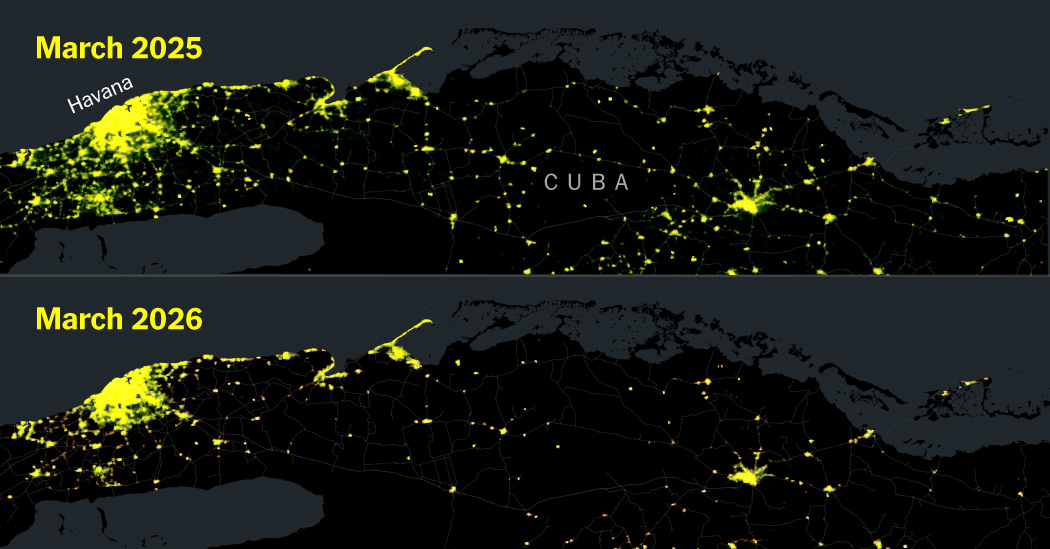 Mapping Cuba’s Blackouts - The New York Times