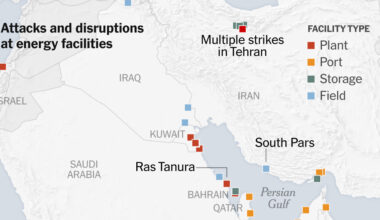 Where Oil and Gas Sites Have Been Attacked During Iran War