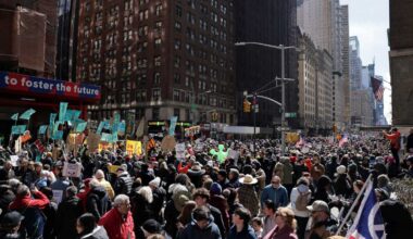 NO KINGS RALLY: Massive crowds in Manhattan rail against Trump and his policies as part of nationwide demonstrations