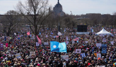 "No Kings" protest, in St. Paul