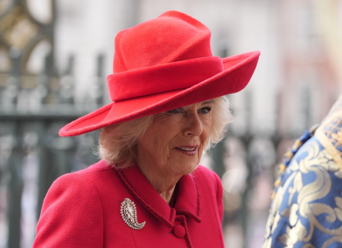 Queen Camilla attends the Commonwealth Day service at Westminster Abbey in London on March 9, 2026 (Jonathan Brady/PA Images/Alamy)