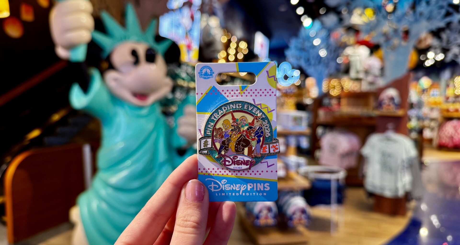 Disney Store Times Square NYC Retro Pin Event