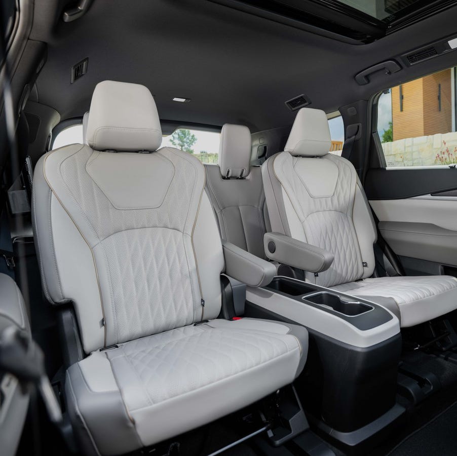 interior of a vehicle featuring modern seating design