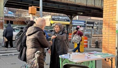 Hannah Sherak, center, founded Riverdale&rsquo;s rapid response team last November.