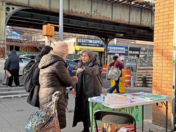 Hannah Sherak, center, founded Riverdale&rsquo;s rapid response team last November.