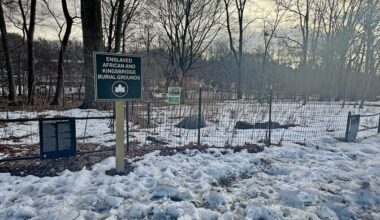 The enslaved African burial ground, located near the modern-day tennis courts, was consecrated in 2021.