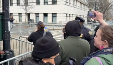 2 arrested after devices thrown during protests near Gracie Mansion in NYC