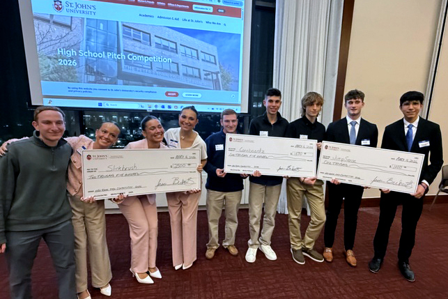 High School Students Present Ideas to St. John’s Experts in Tobin Business Plan Competition