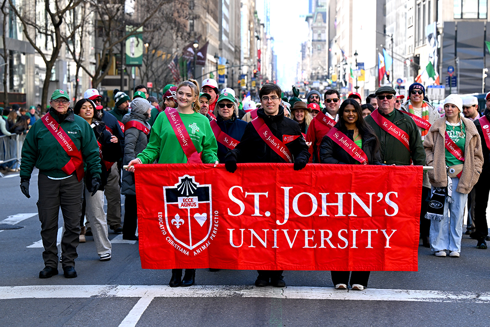 St. John’s University Marches Proudly in New York City St. Patrick’s Day Parade