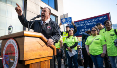 Gary LaBarbera speaking at a rally in 2024. He says normalizing conversations about mental health is key to preventing crises before they escalate.