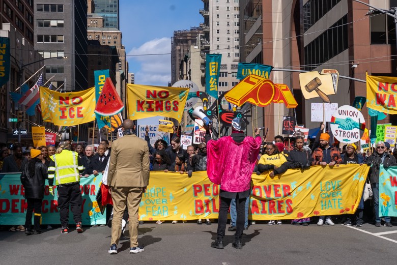 Marching with the crowd were New York City legislators and celebrities: New York Attorney General Letitia James, Reverend Al Sharpton and Robert De Niro. 
