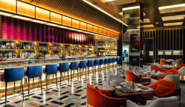 The interior of Carversteak at Resorts World on the Las Vegas Strip. (Anthony Mair)