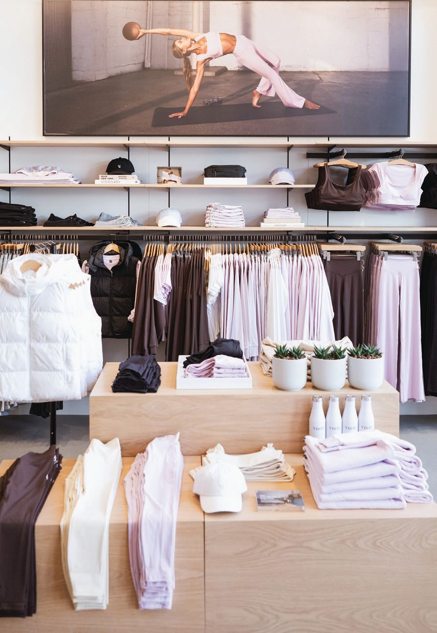 Vuori’s Brooklyn store showcases its chic workout apparel. PHOTO: COURTESY OF BRAND