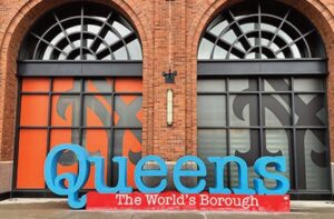‘Queens, The World’s Borough’ sculpture is now at Citi Field, between the main entrance and the Team Store.