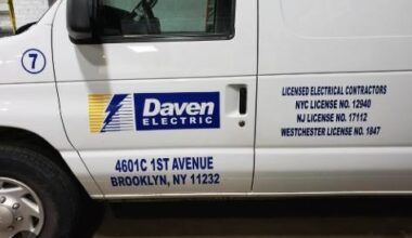 Trust & Authority Focus: "One of our fully stocked Daven Electric Rapid Response vehicles, proudly displaying our active NYC, NJ, and Westchester electrical licenses. Ready for immediate dispatch.