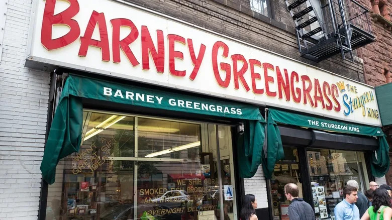 exterior of barney greengrass on the upper west side