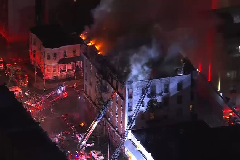 Five-alarm fire rips through Bronx apartment building as residents flee for their lives