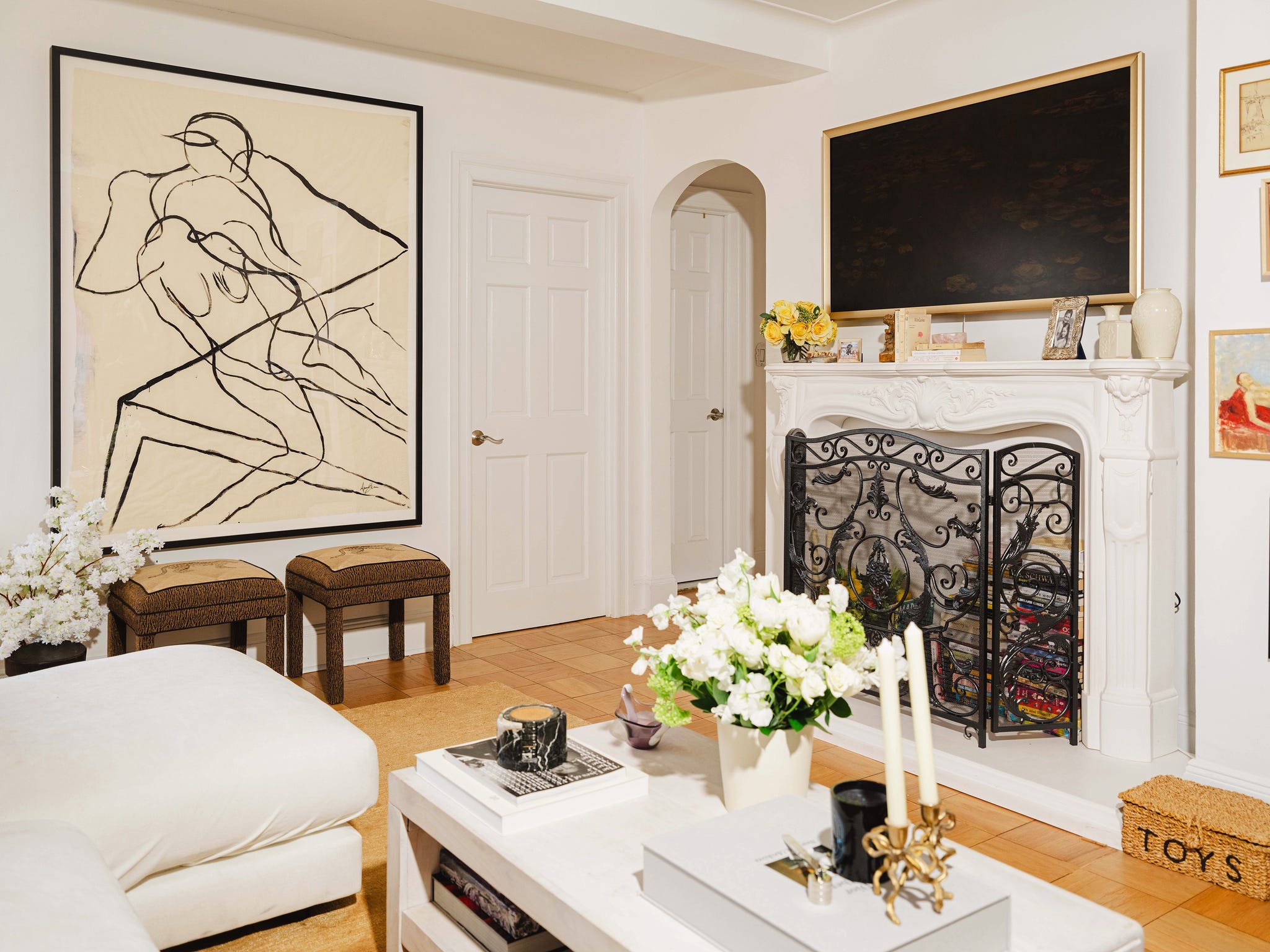 Stylish living room featuring artwork and decor.