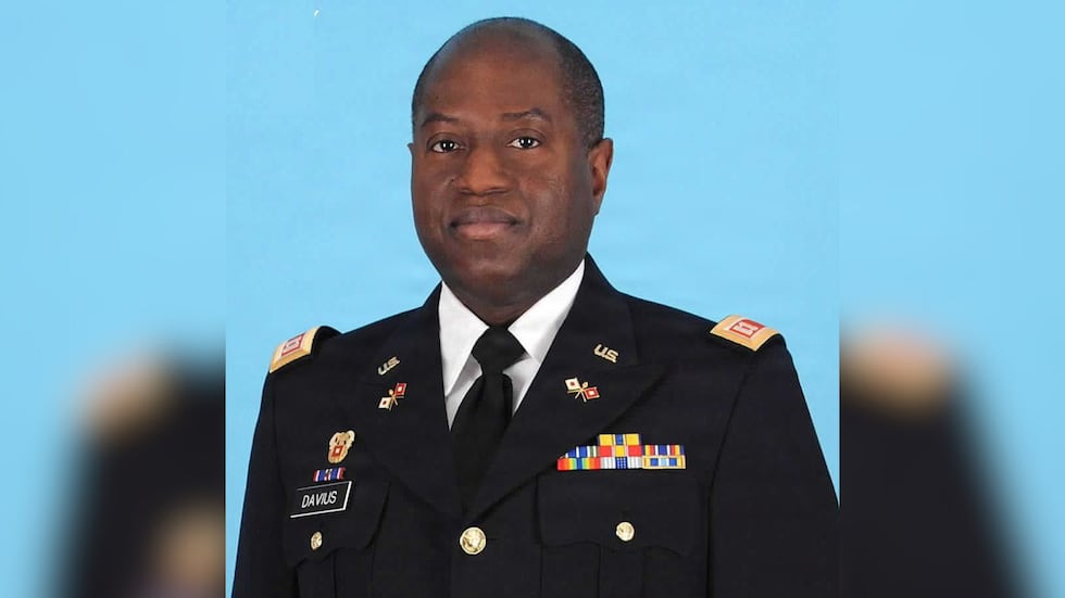 New York Army National Guard Major Sorffly Davius died in a medical episode Friday while...