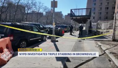News 12 | Brooklyn | 3 stabbed outside Brownsville building; no arrests made