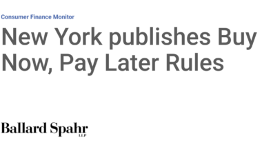 New York publishes Buy Now, Pay Later Rules