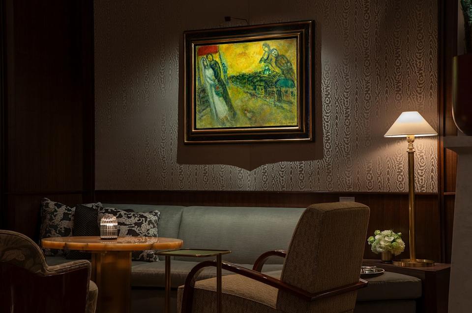 <i>"Les Mariés Sous Le Baldaquin" (The Bride and Groom Under the Canopy) by Marc Chagall at Zero Bond at Wynn Las Vegas.<br>Credit: Robert Miller/Wynn Las Vegas</i>