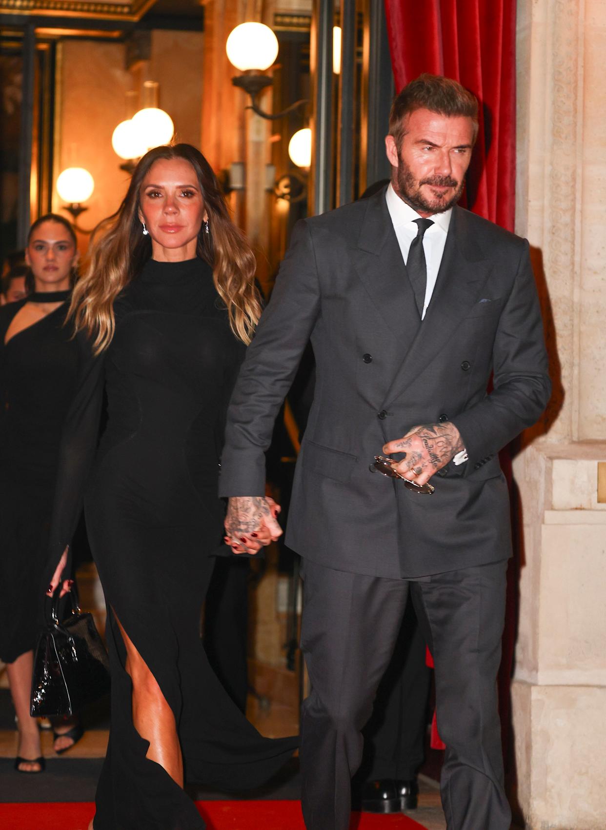 The aspiring chef reportedly said he didn’t want David and Victoria, seen above leaving La Réserve Hotel in Paris in January, to contact him or make public statements about him on social media. Anfisa Polyushkevych/LNP/Shutterstock