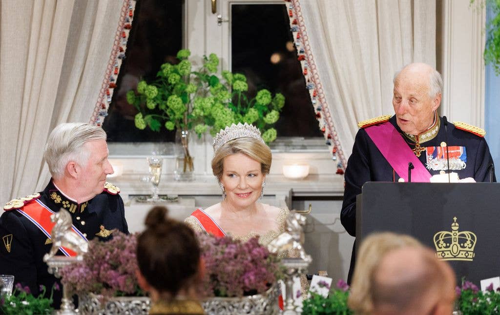 King Harald gave a speech
