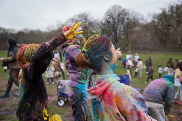 Holi Celebration in Prospect Park.