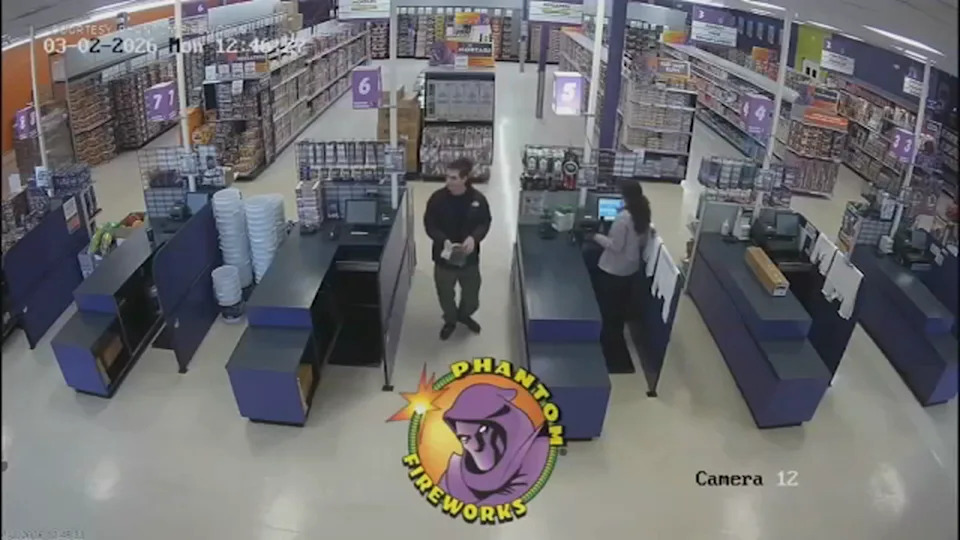 IMAGE: Emir Balat, one of the suspects charged in a NYC terror plot, was allegedly seen on video shopping at a Bucks County fireworks store days before the planned attack.