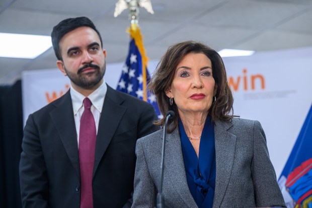 Gov. Kathy Hochul and Mayor Zohran Mamdani are pictured in New York City on Thursday, March 5, 2026. (Susan Watts / Office of Governor Kathy Hochul)