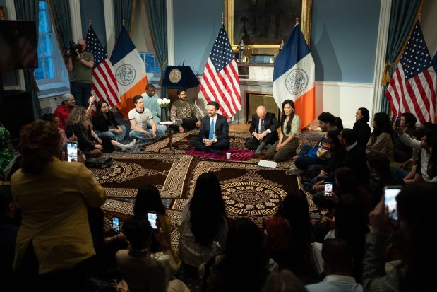 Mayor Zohran Mamdani hosts an iftar dinner at City Hall on Tuesday, March 10, 2026.