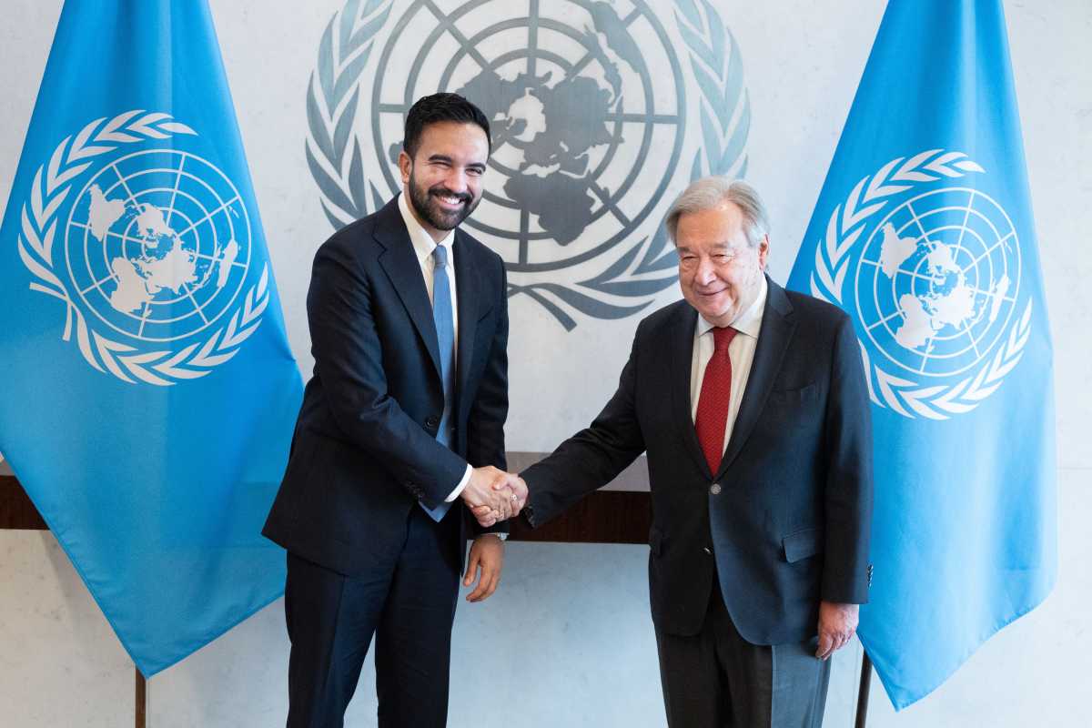 Mayor Mamdani with UN secretary general