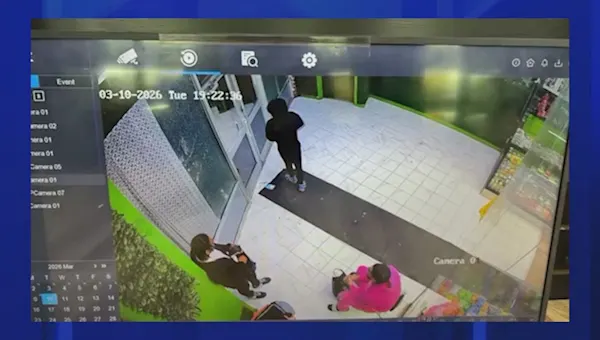 News 12 | Brooklyn | Caught on camera: Gunfire erupts inside East New York smoke shop, sending man to the hospital, others running for cover